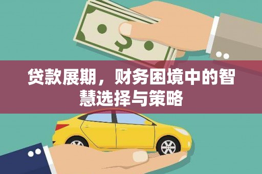 高平贷款展期，财务困境中的智慧选择与策略