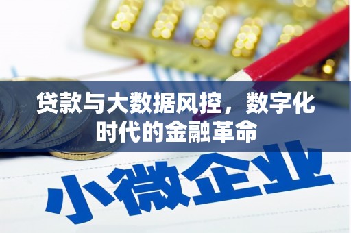 高平贷款与大数据风控，数字化时代的金融革命