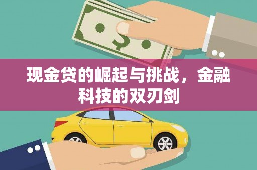 高平现金贷的崛起与挑战，金融科技的双刃剑