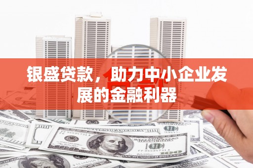 高平银盛贷款，助力中小企业发展的金融利器