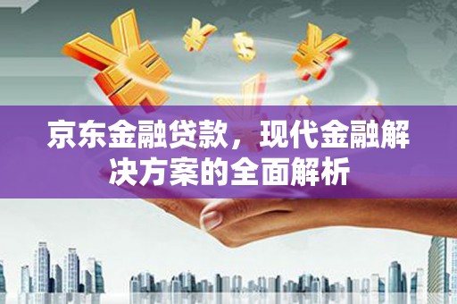 高平京东金融贷款，现代金融解决方案的全面解析