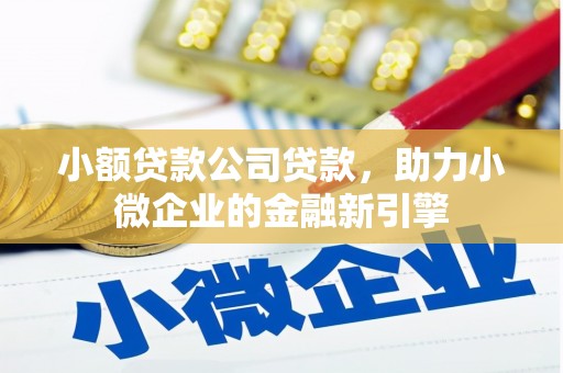 高平小额贷款公司贷款，助力小微企业的金融新引擎