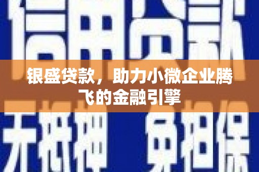 高平银盛贷款，助力小微企业腾飞的金融引擎