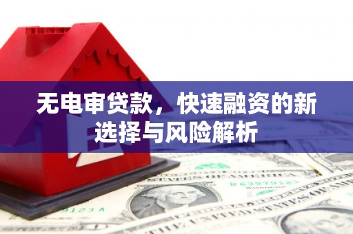 高平无电审贷款，快速融资的新选择与风险解析