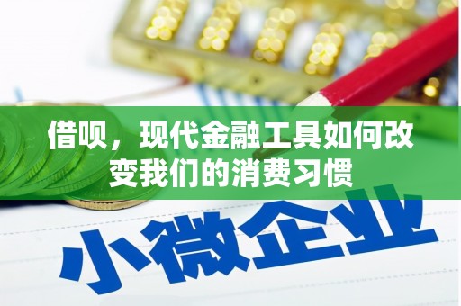 高平借呗，现代金融工具如何改变我们的消费习惯