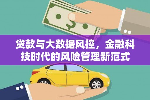 高平贷款与大数据风控，金融科技时代的风险管理新范式