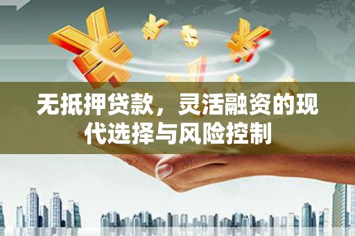 高平无抵押贷款，灵活融资的现代选择与风险控制