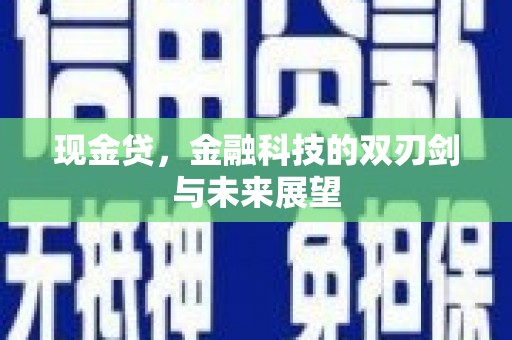 高平现金贷，金融科技的双刃剑与未来展望