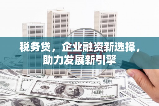 高平税务贷，企业融资新选择，助力发展新引擎