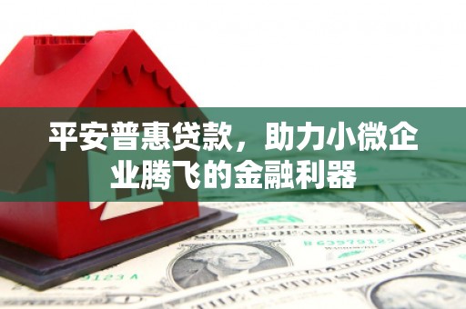 高平平安普惠贷款，助力小微企业腾飞的金融利器