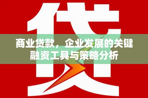 高平商业贷款，企业发展的关键融资工具与策略分析