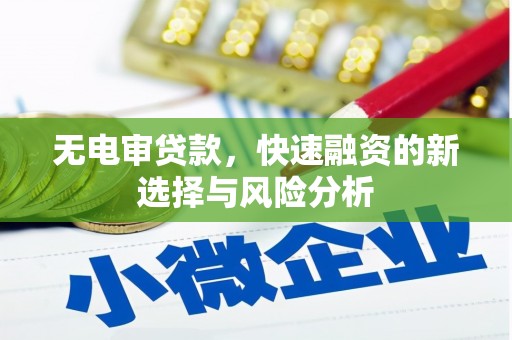 高平无电审贷款，快速融资的新选择与风险分析