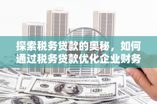 高平探索税务贷款的奥秘，如何通过税务贷款优化企业财务