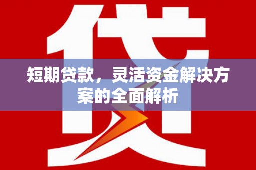 高平短期贷款，灵活资金解决方案的全面解析