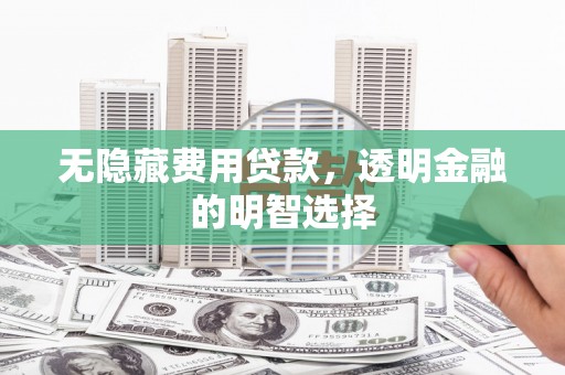 高平无隐藏费用贷款，透明金融的明智选择