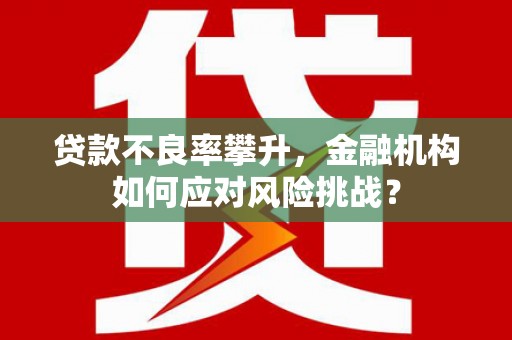 高平贷款不良率攀升，金融机构如何应对风险挑战？